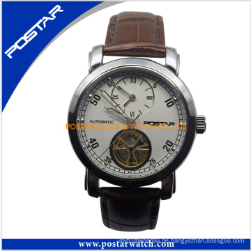 Heißer Verkauf Echtleder Uhr Unisex Automatik Uhr
